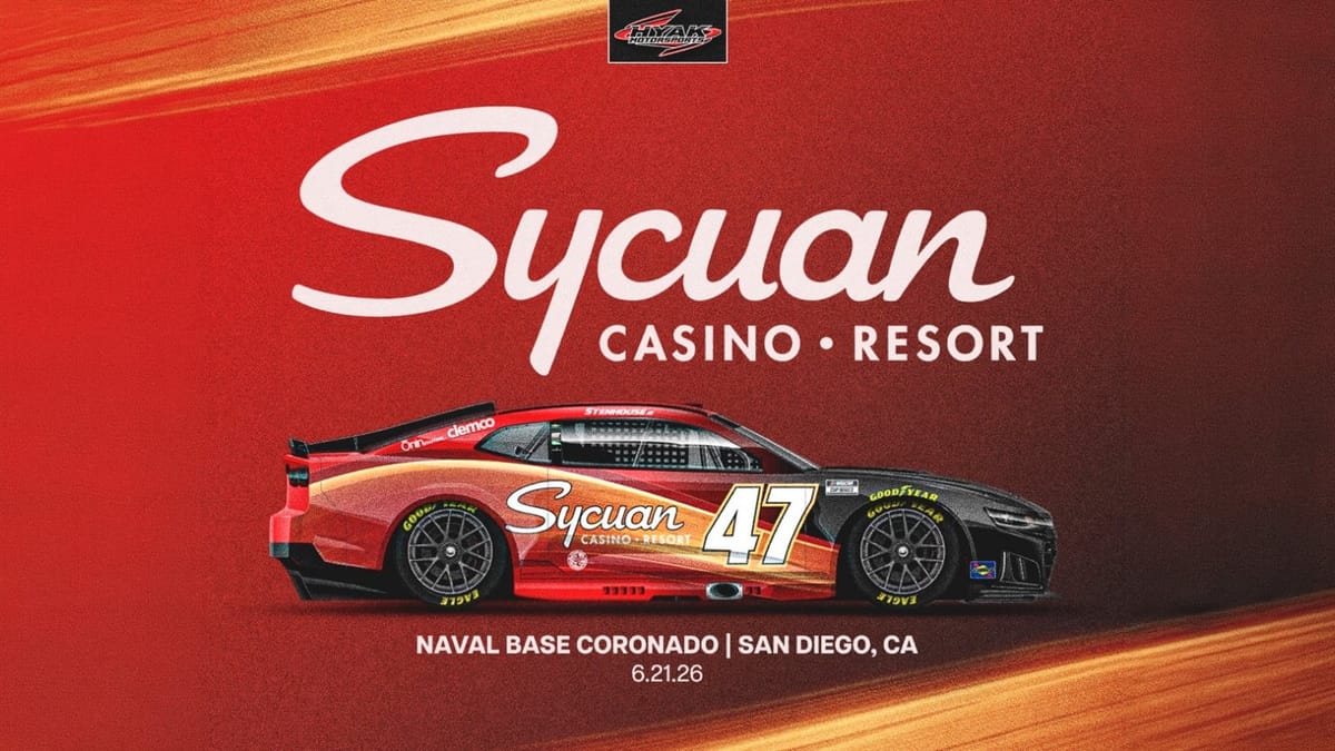 Sycuan Casino Resort Partners with Hyak Motorsports for NASCAR San